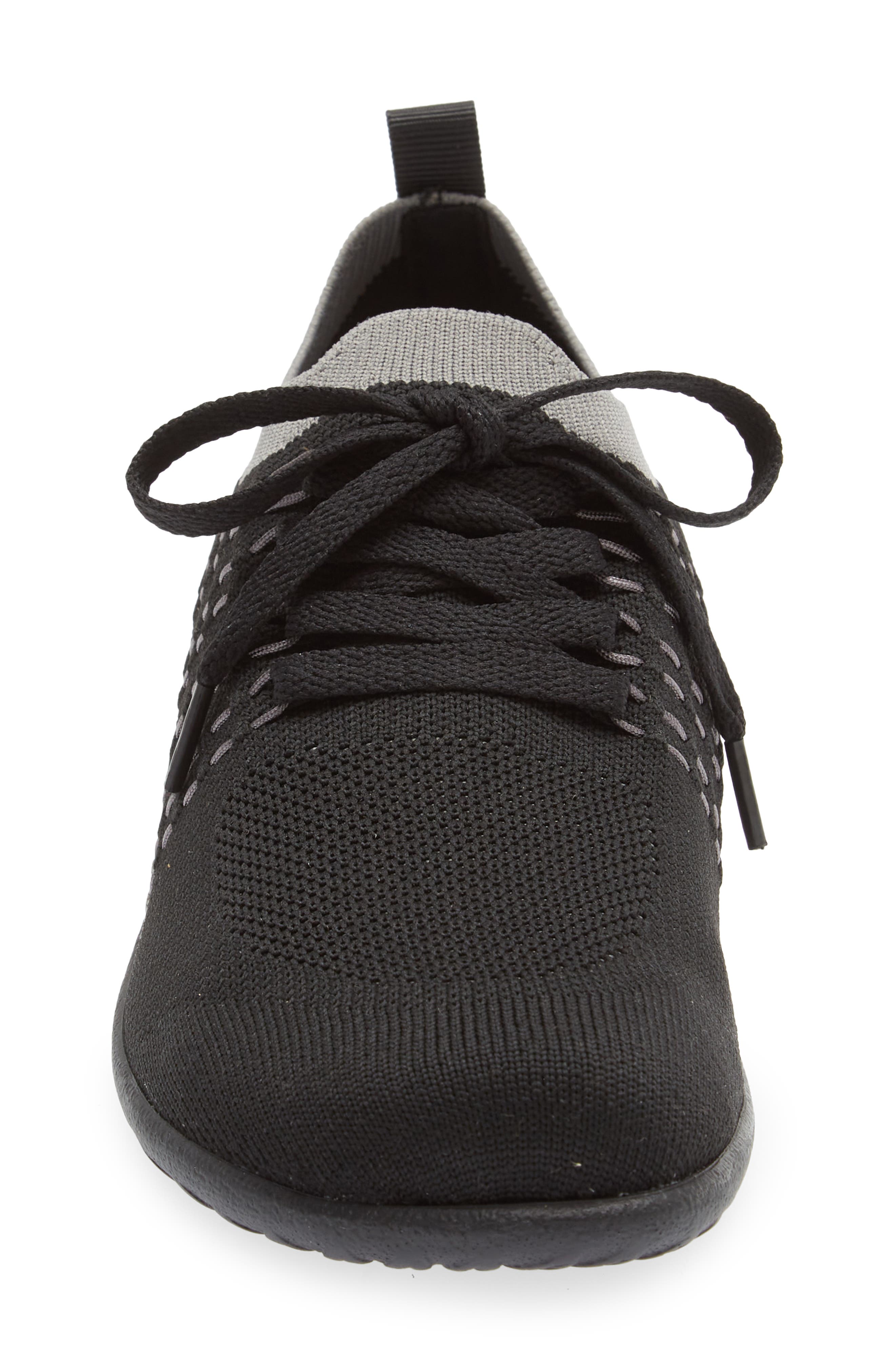 Naot Tama Sneaker, Alternate, color, Black Gray Knit