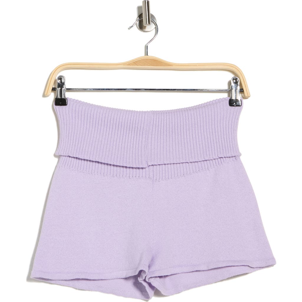 Florence By Mills Barre Sweater Shorts In Purple