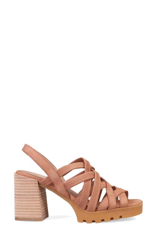 Eileen Fisher Tally Strappy Slingback Platform Sandal In Honey