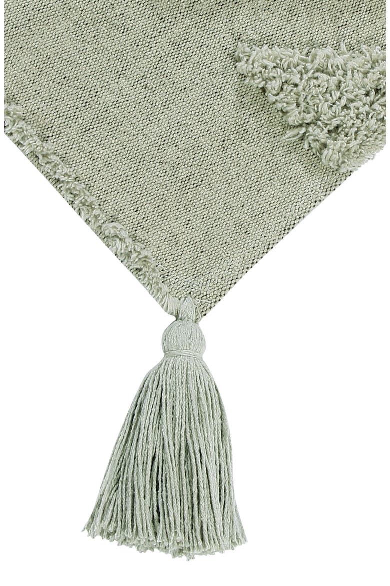 Tribu Washable Cotton Blend Rug, Alternate, color, OLIVE