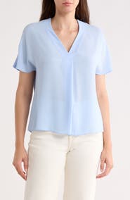 ELIE ELIE TAHARI V-Neck Short Sleeve Top