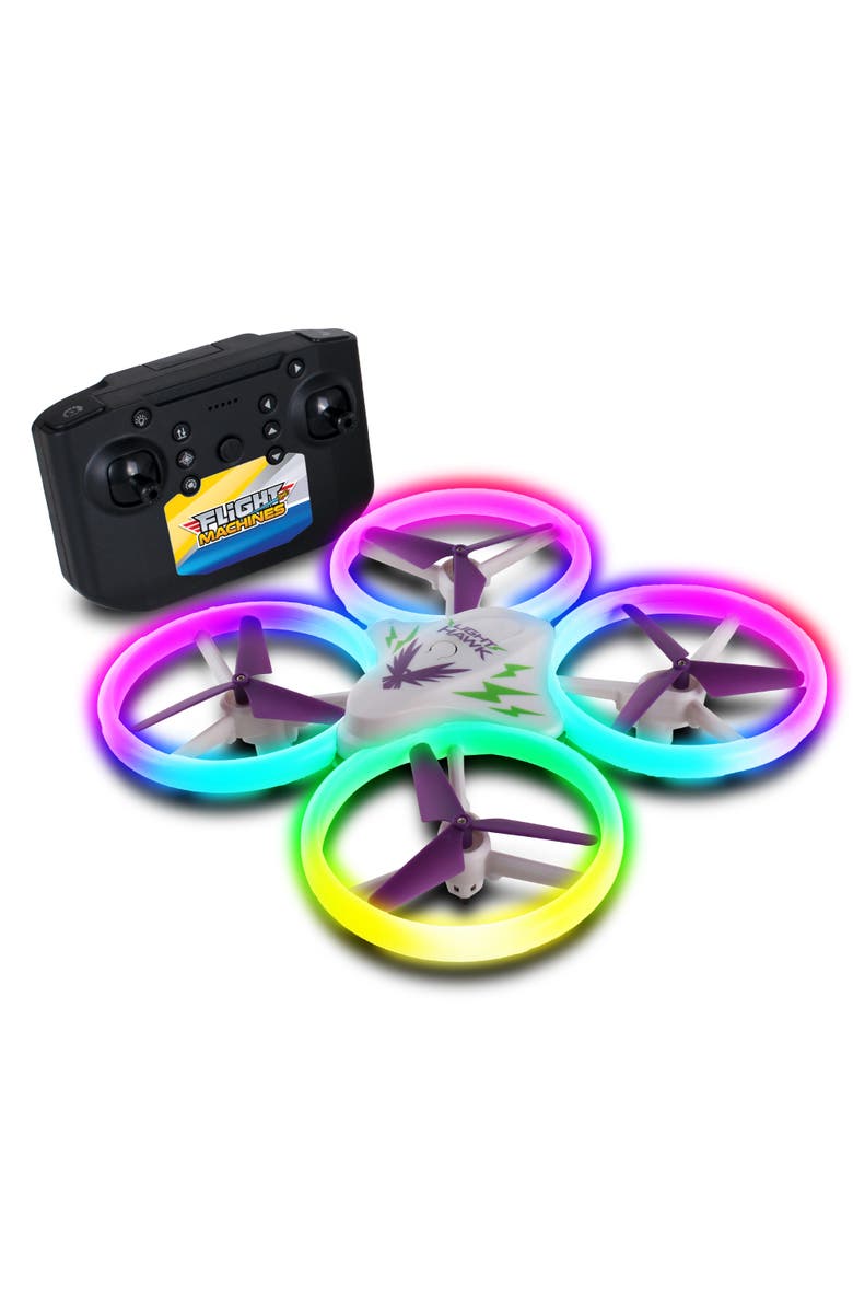 Flight Machines Fight Machines 2.4GHz LightHawk RC Drone, Ages 8+, Alternate, color, Multicolored