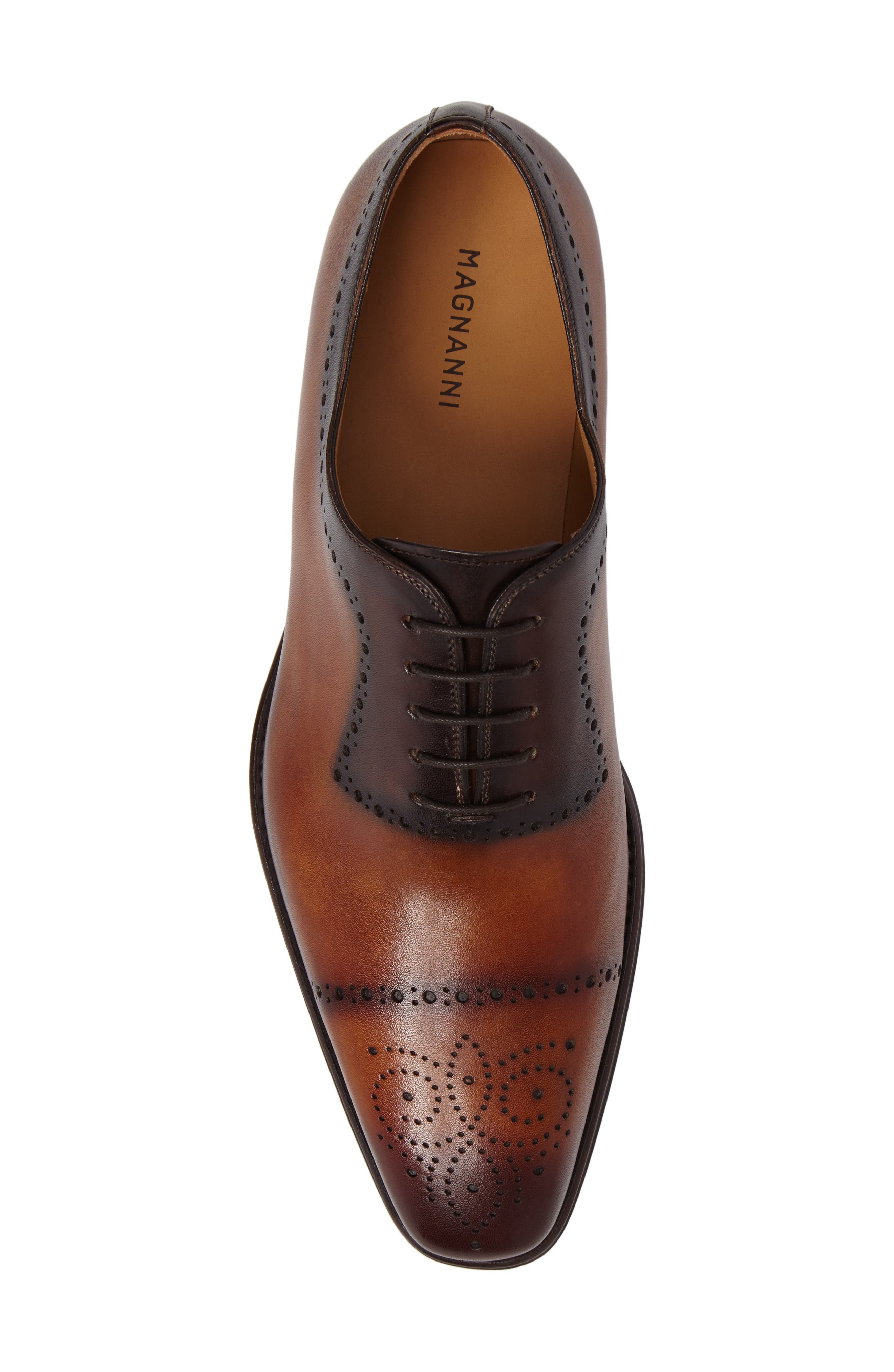 Shae Cap-Toe Medallion Oxford, Alternate, color, CUERO/ MARRON LEATHER