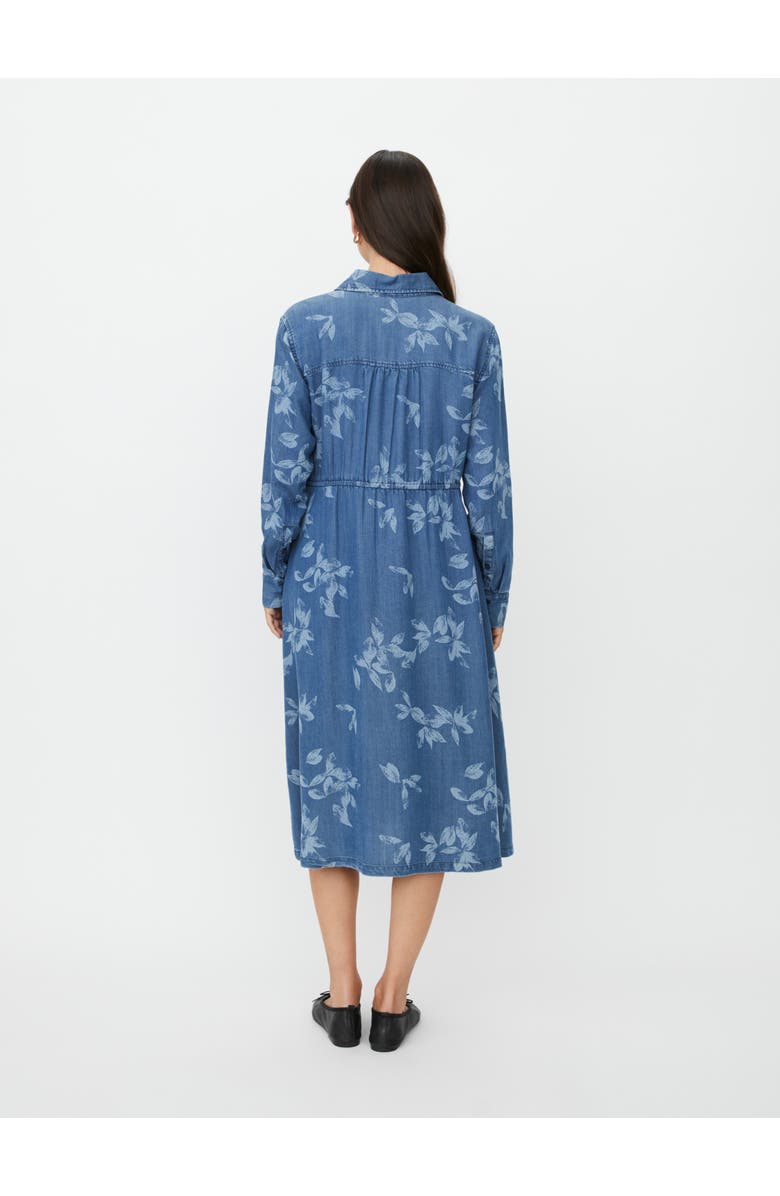 Masai Copenhagen MaNokolo Floral Print Midi Dress, Alternate, color, Blue Denim