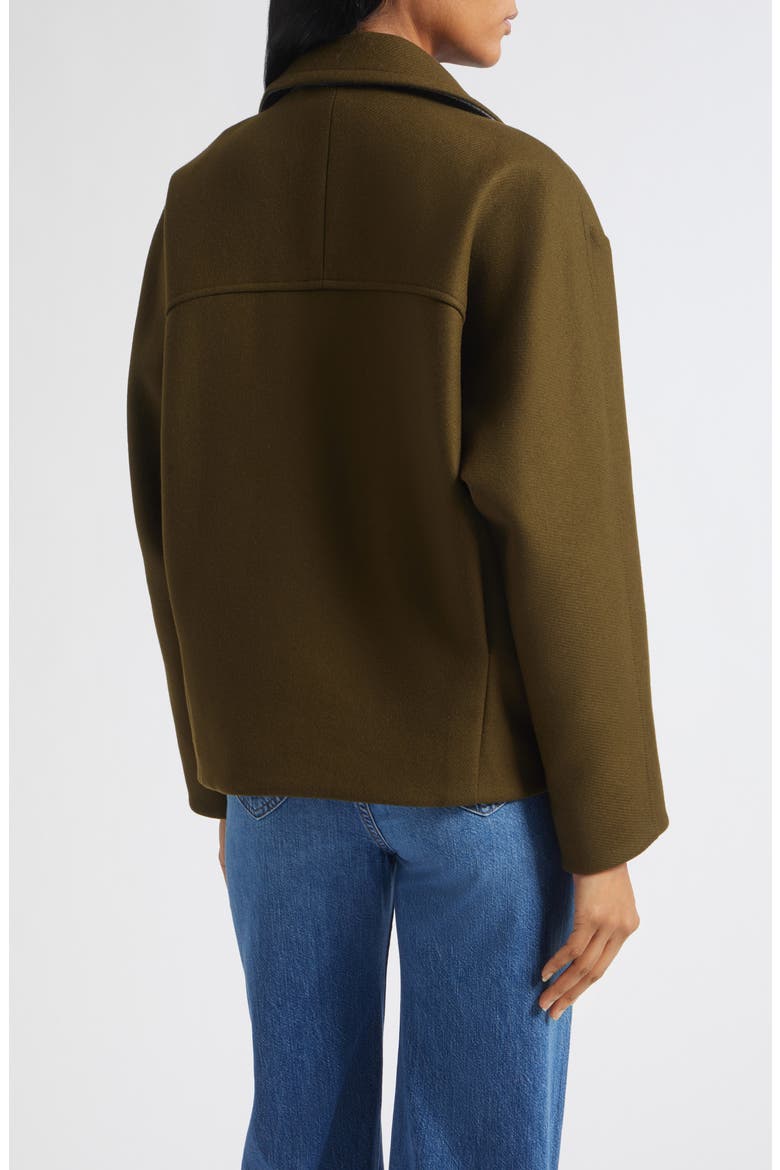 Franklin Double Breasted Wool Blend Coat, Alternate, color, CYPRESS