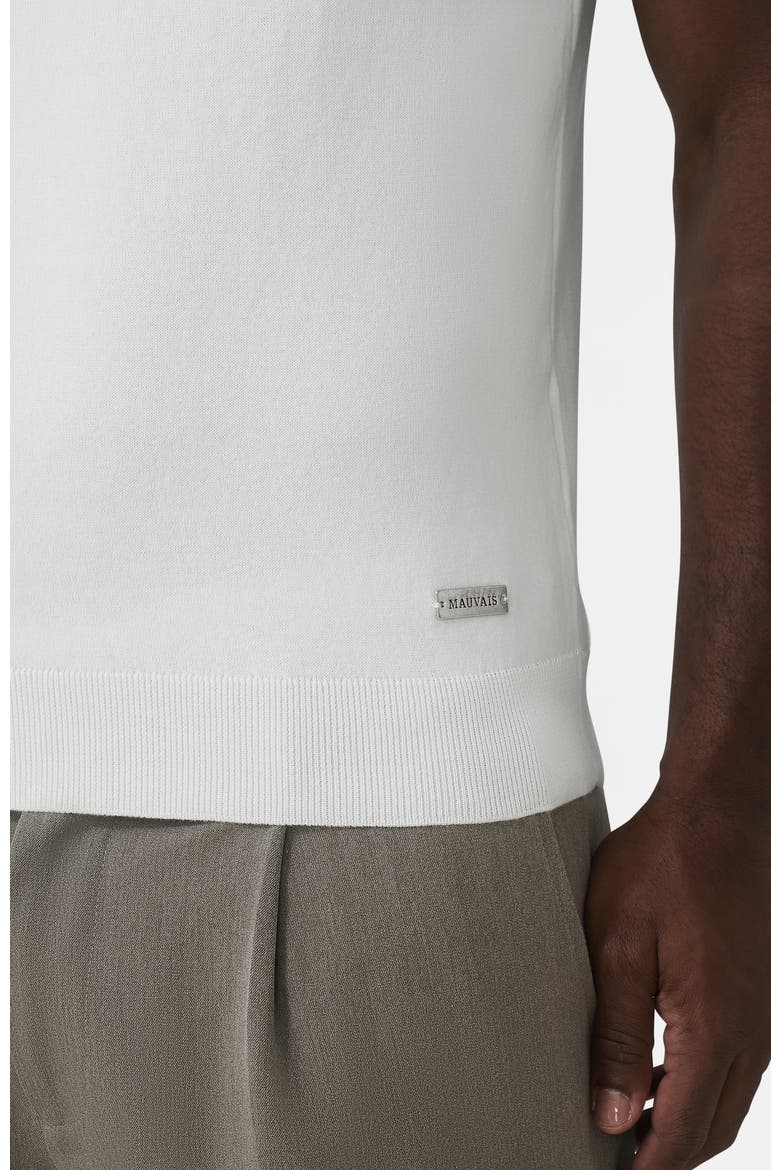 Franco Slim Knit Tee, Alternate, color, White