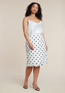 ELOQUII Tie-Waist Poplin Maxi Skirt