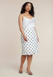 ELOQUII Tie-Waist Poplin Maxi Skirt