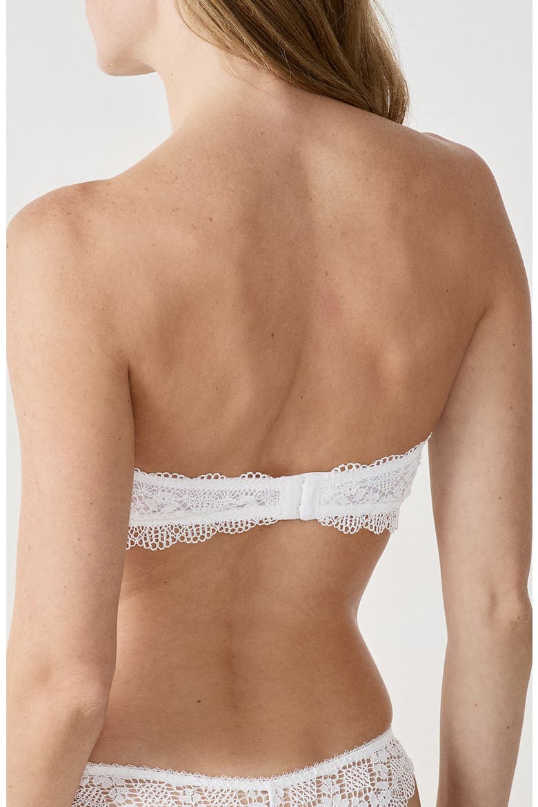 Souffle Strapless Bandeau Bra, Alternate, color, ECRU