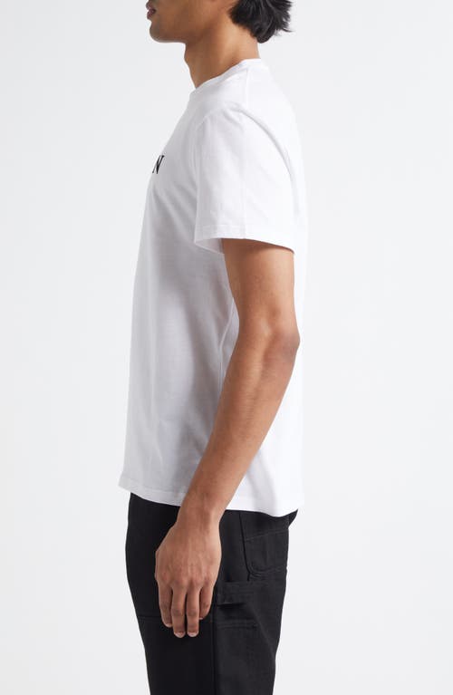 Alexander Mcqueen Logo Cotton T-shirt In White/black