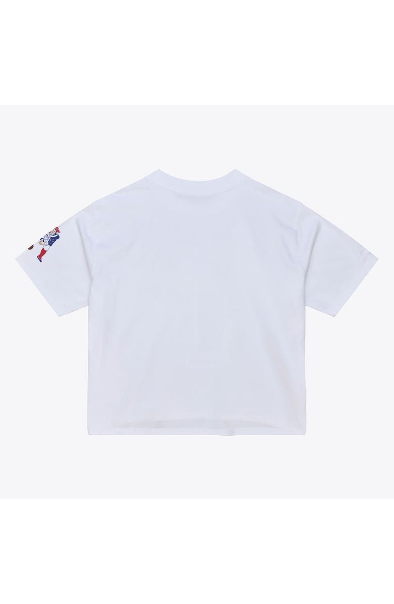 Mitchell & Ness Women's Mitchell & Ness  White New England Patriots Head Coach Cropped T-Shirt, Alternate, color, White