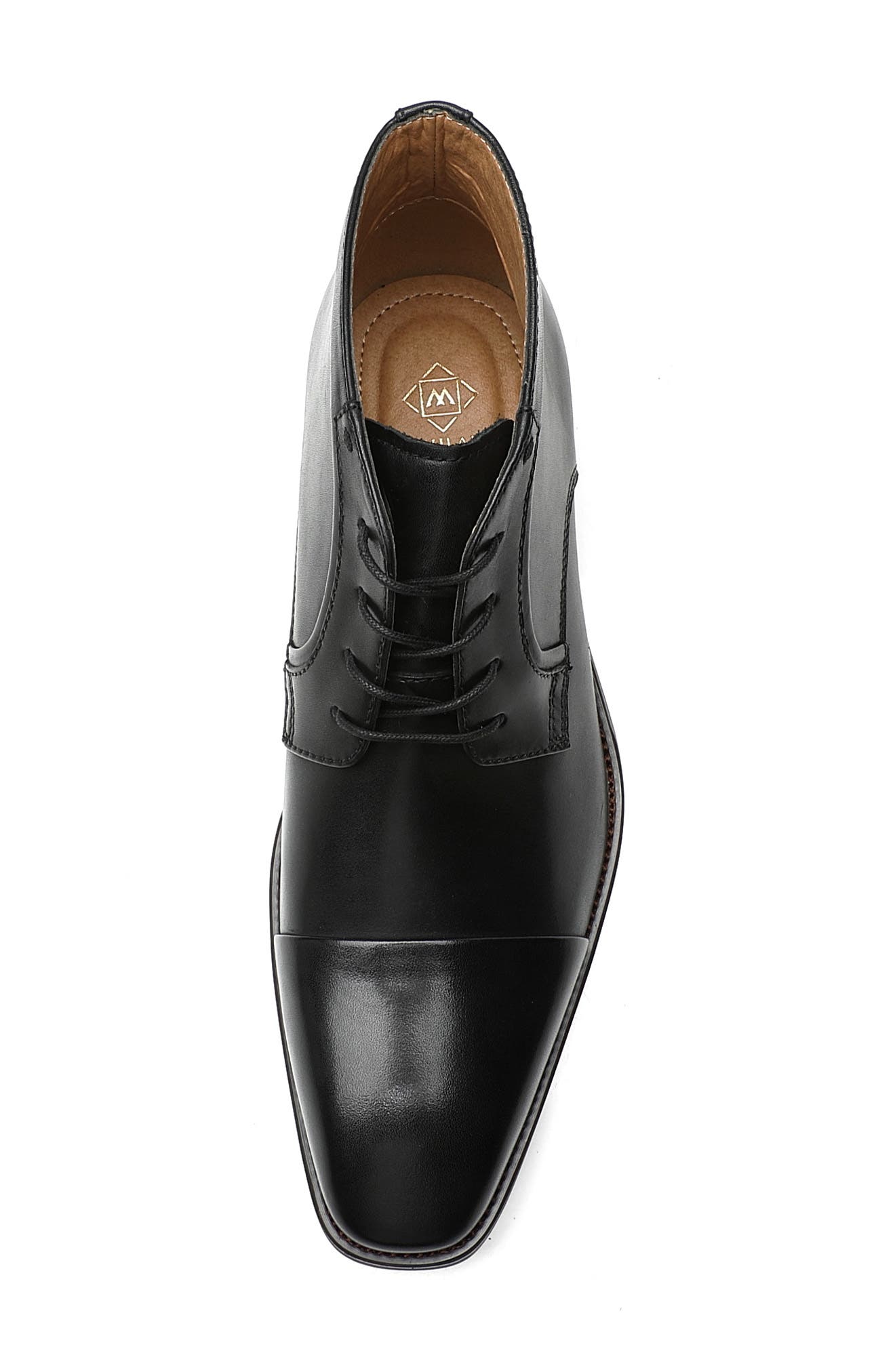 La Milano Across II Cap Toe Chukka Boot, Alternate, color, Black