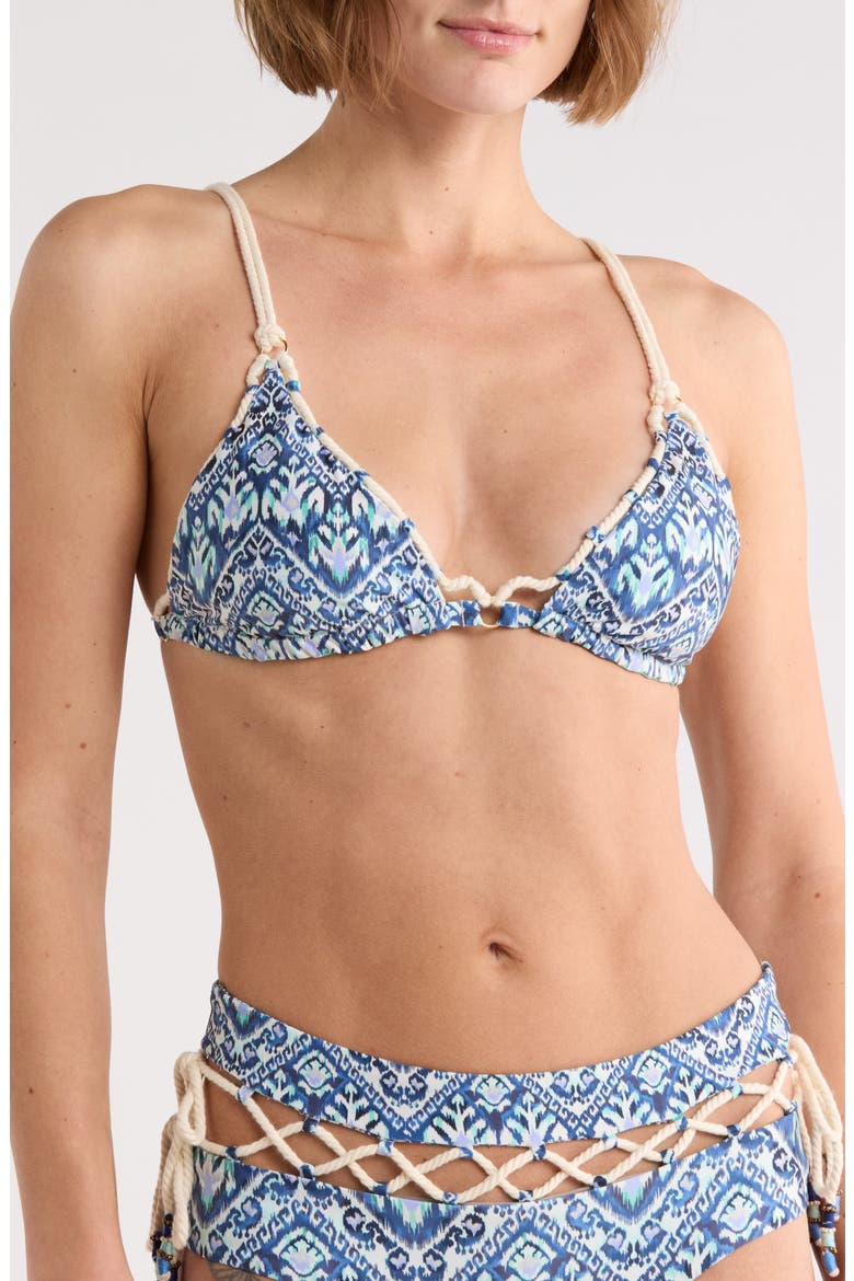 Reversible Triangle Bikini Top, Main, color, AQUA SPLASH