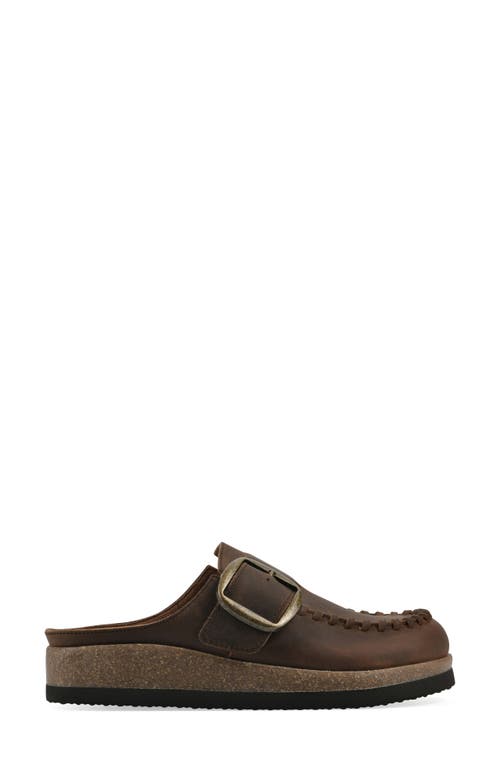 White Mountain Footwear Bayberry Mule In Brown Leather