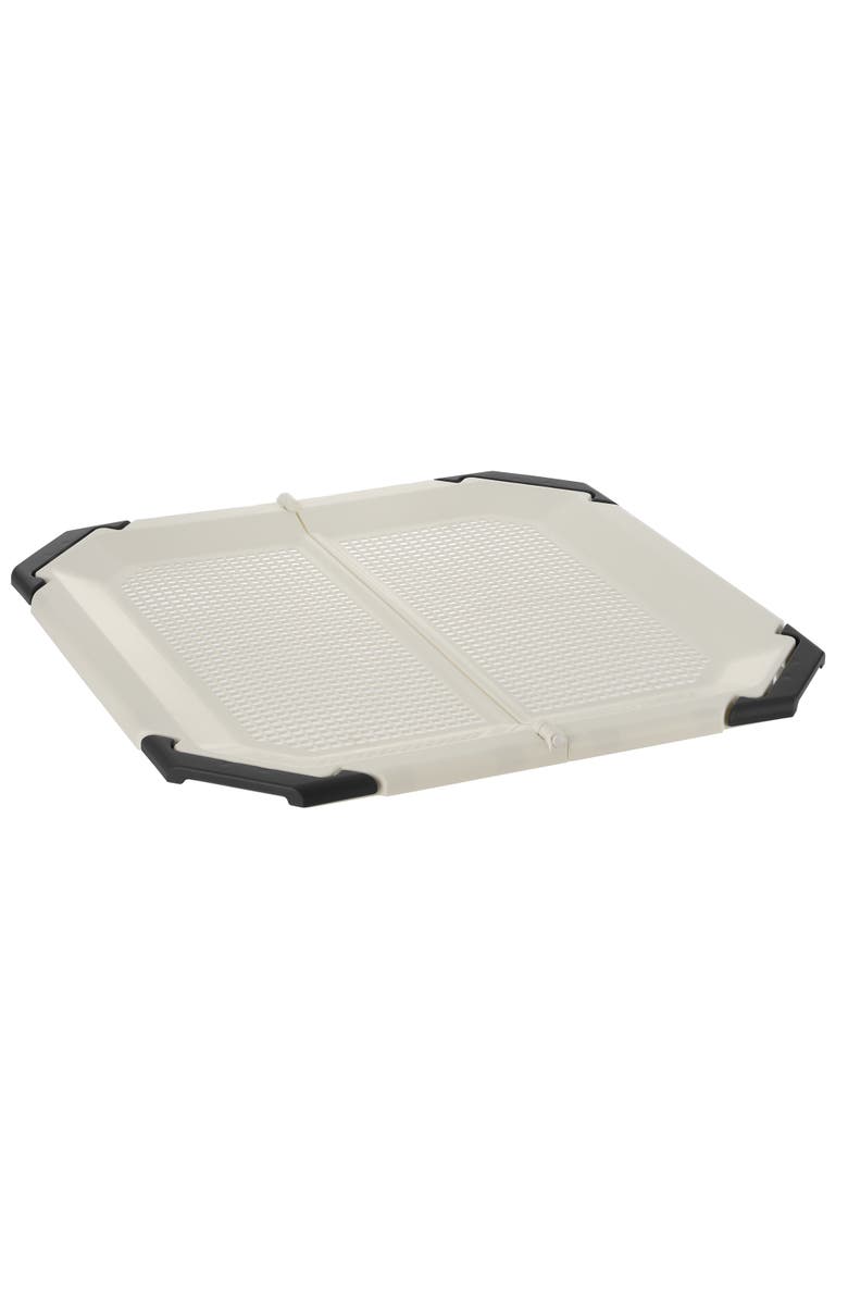 Richell Paw Trax Potty Pad Holder In Light Beige & Black, Potty Training Tray Dogs, Main, color, Multicolored