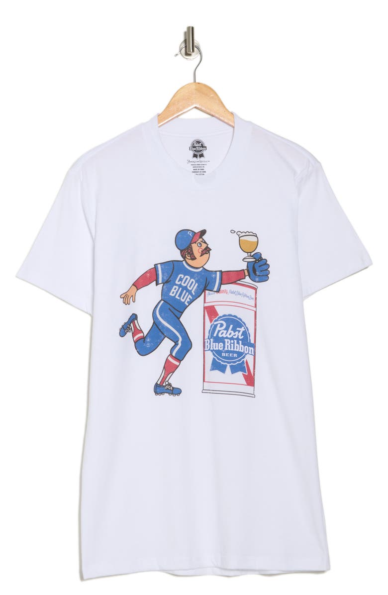 American Needle Pabst Baseball Graphic T-Shirt, Alternate, color, White