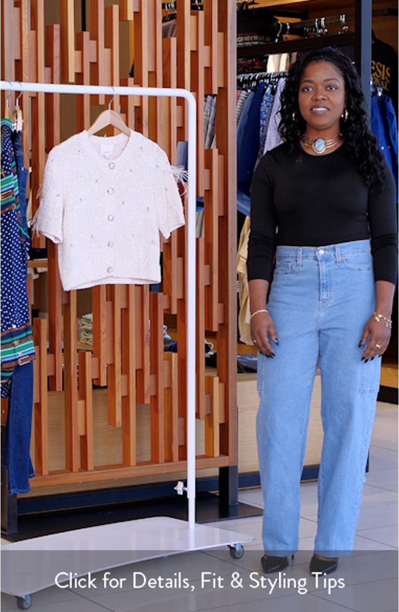 Coralie Embellished Short Sleeve Cardigan, sales video thumbnail