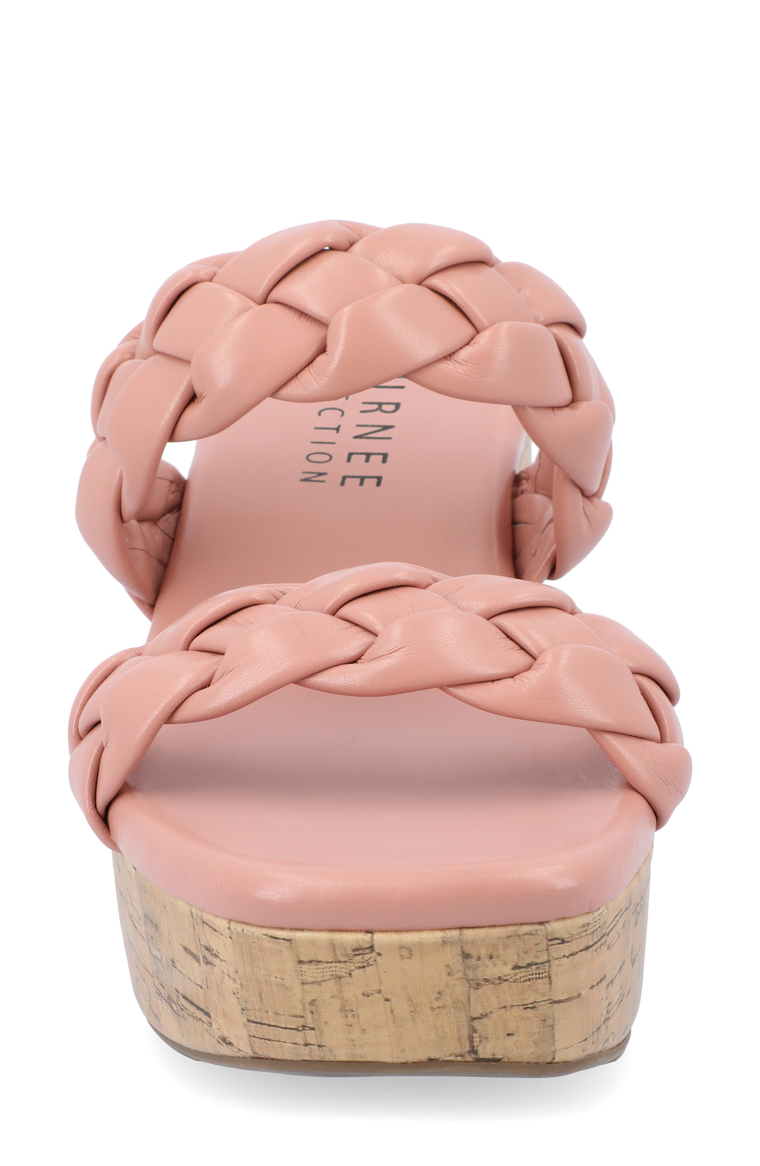 Kyaa Vegan Leather Platform Sandal, Alternate, color, PINK