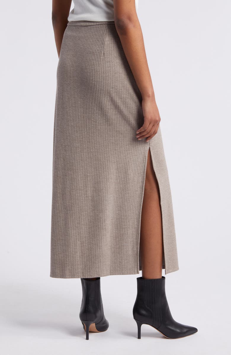 Halogen<sup>®</sup> Rib Sweater Skirt, Alternate, color, Warm Ash Brown