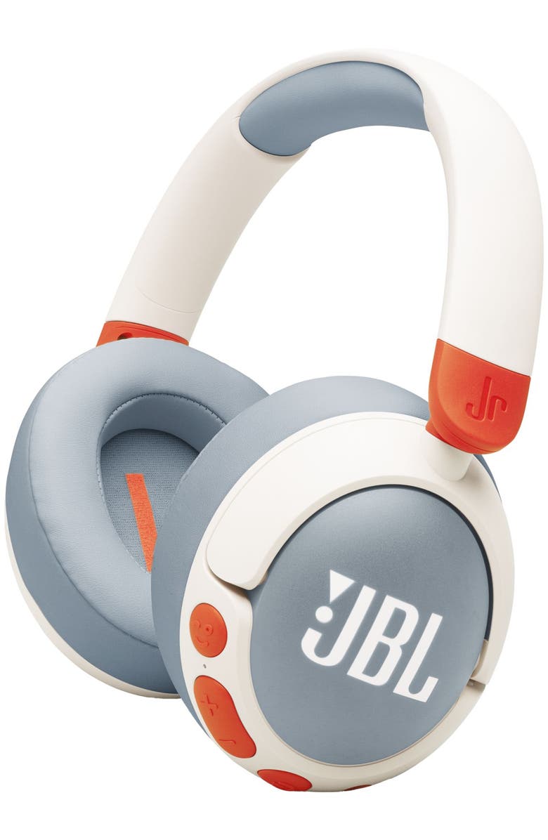 JBL Junior 470NC Wireless Over-Ear Noise Cancelling Kids Headphones, Main, color, White