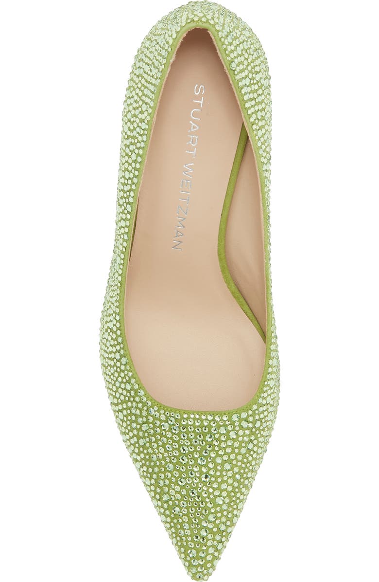 Stuart Weitzman Stuart Power Shine Pump, Alternate, color, Peridot
