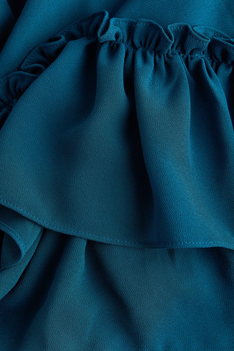 Ruffled Maxi Dress, Alternate, color, Dark turquoise