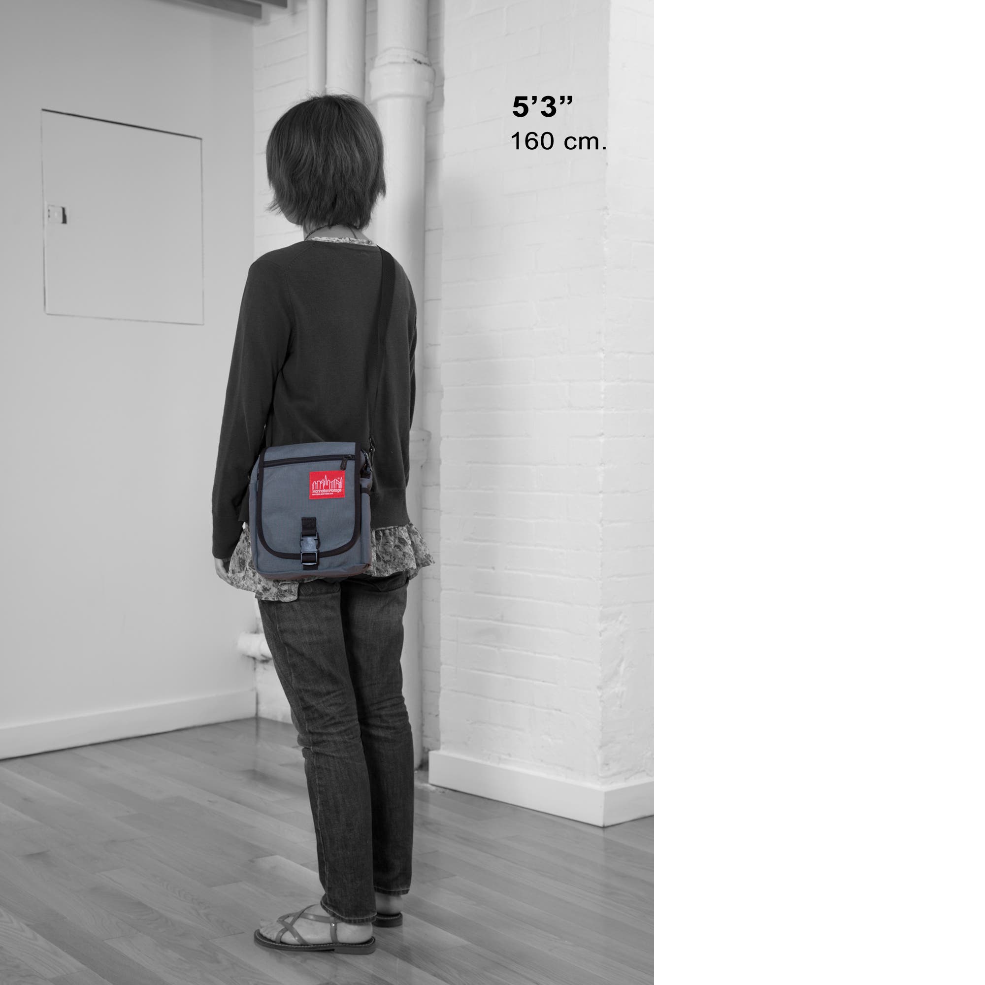 Manhattan Portage Soho Crossbody Bag, Alternate, color, Grey