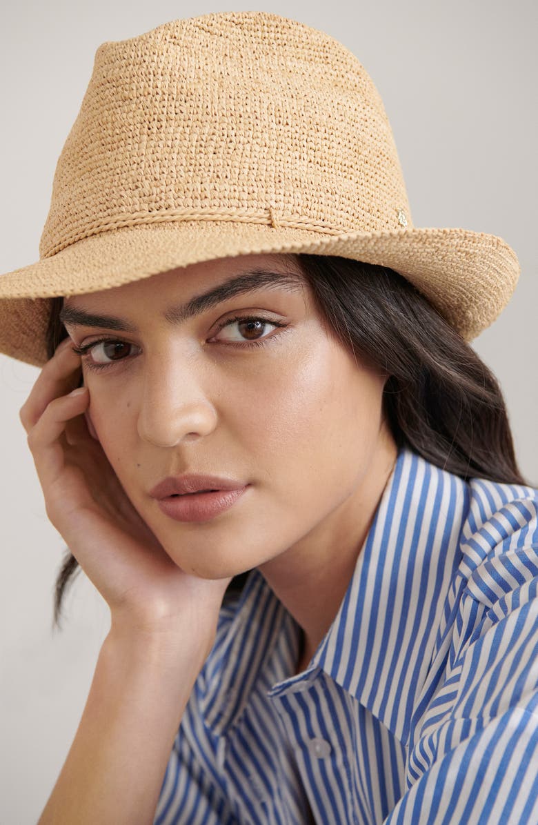 Helen Kaminski Sam Straw Defira, Alternate, color, Natural