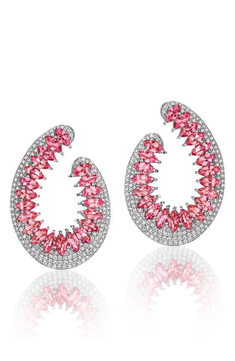 18K Gold Mirage Frontal Hoop Earrings