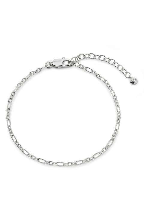 Textured Chain Link Bracelet