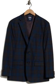 Original Penguin Slim Fit Plaid Sport Coat