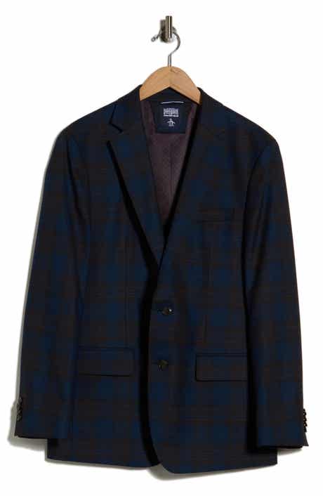 Slim Fit Plaid Sport Coat