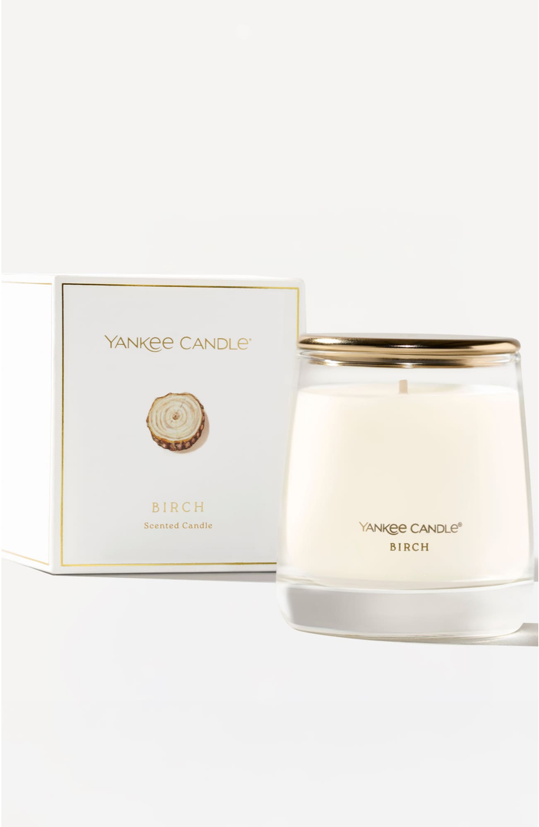 YANKEE CANDLE Birch Premium Small Jar Candle, Alternate, color, White
