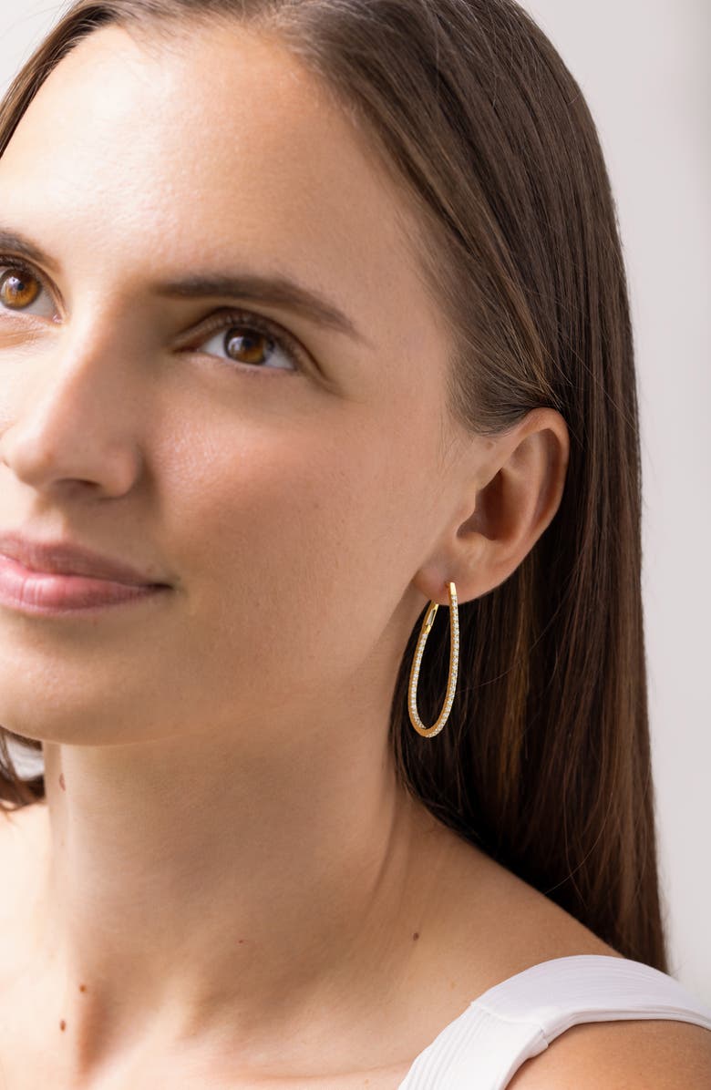 Bony Levy Audrey Inside Out Diamond Hoop Earrings, Alternate, color, 18K Yellow Gold