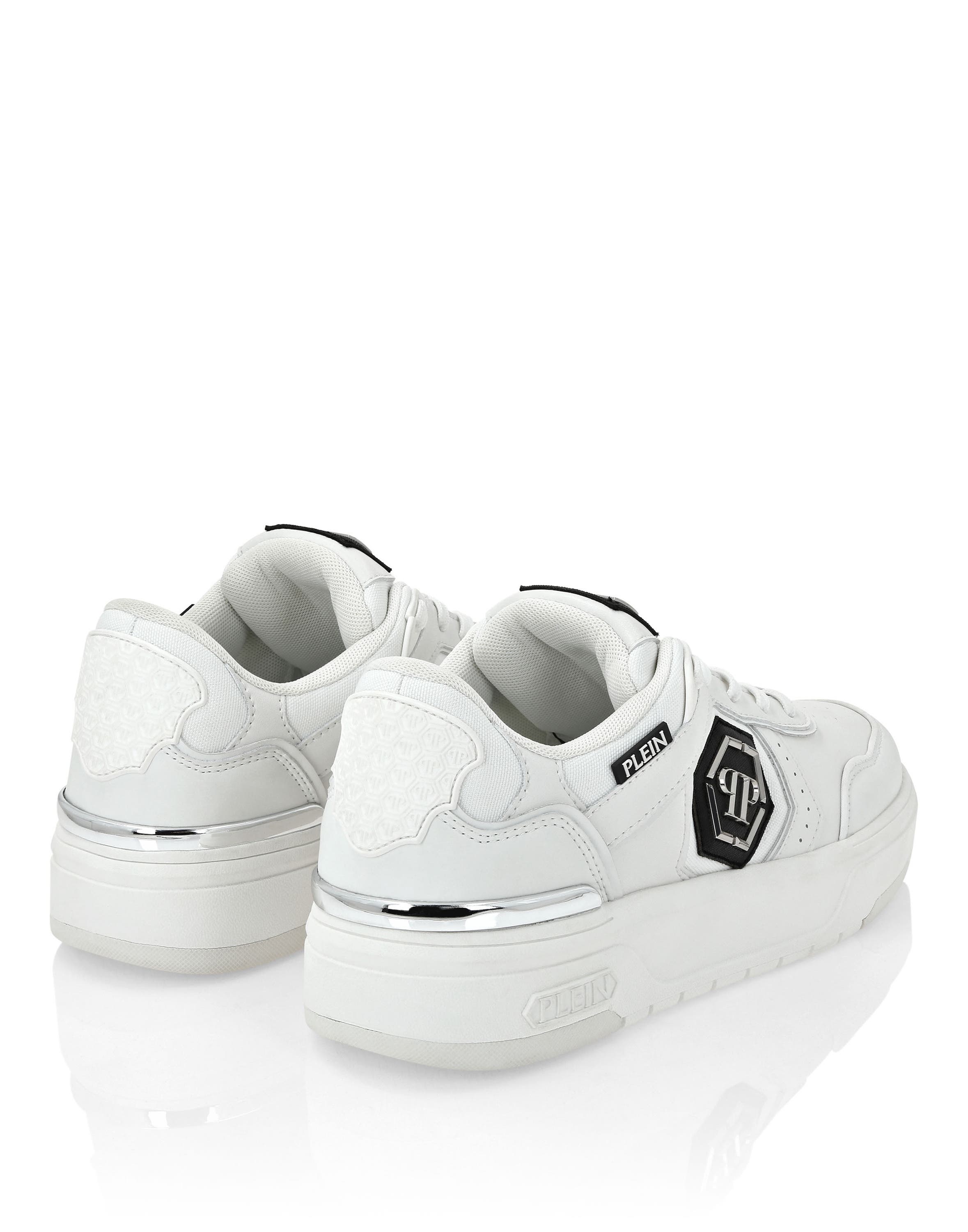 Lo-Top Sneakers Predator Mix Material Unisex, Alternate, color, white