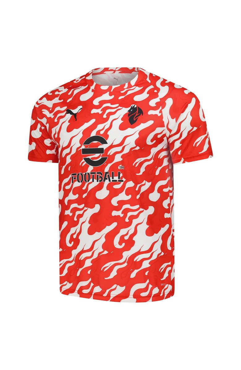 PUMA Men's Puma Red AC Milan 2025/26 Pre-Match dryCell Training Jersey, Alternate, color, Red