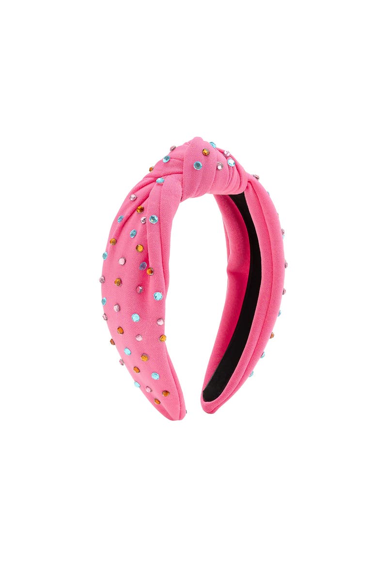 Raspberry Rhinestone Headband, Main, color, Raspberry