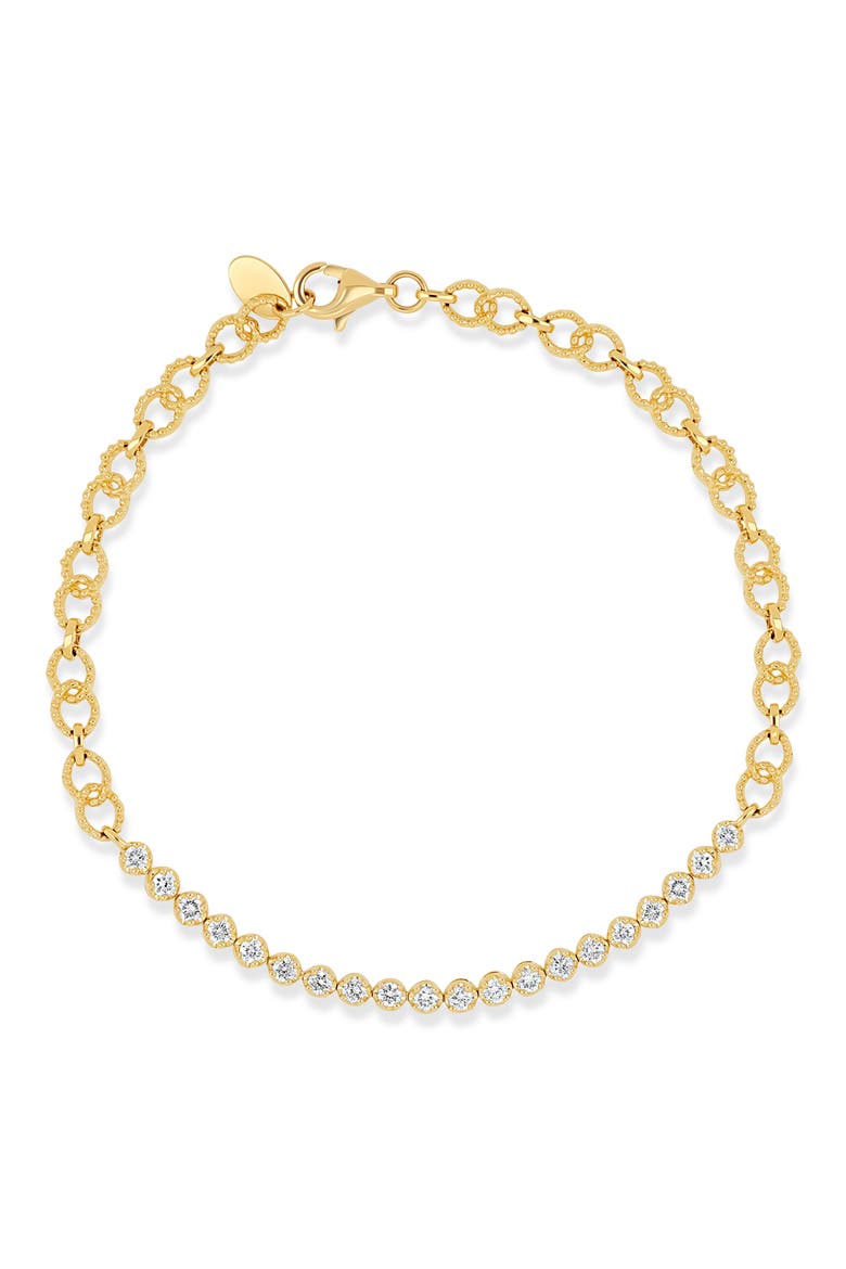 18K Gold Audrey Diamond Line Bracelet (Online Trunk Show), Main, color, 18KY
