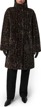 Apparis Blair Leopard Pluche™ Faux Fur Coat