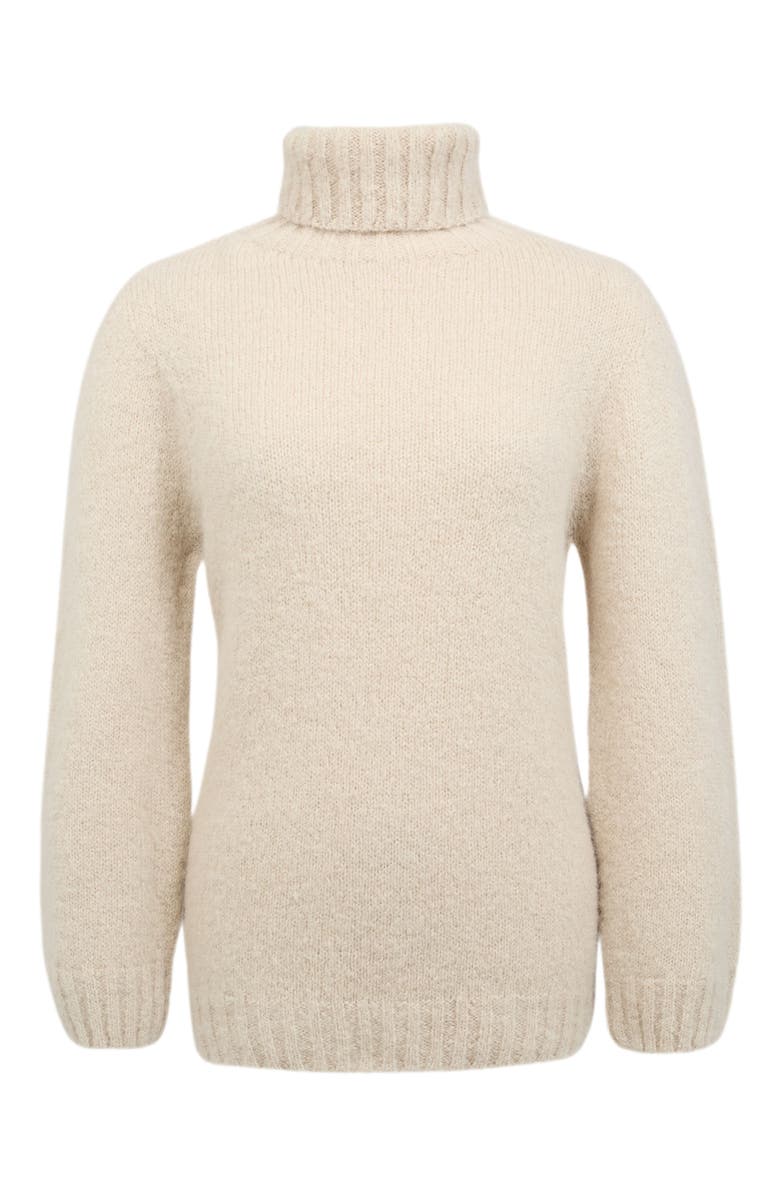 Celtic & Co. Alpaca Cott Slch Turtleneck Sweater, Alternate, color, Oatmeal