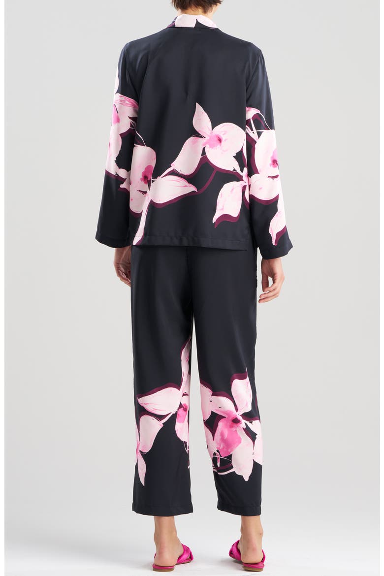 Orchida Floral Pajamas, Alternate, color, BLACK
