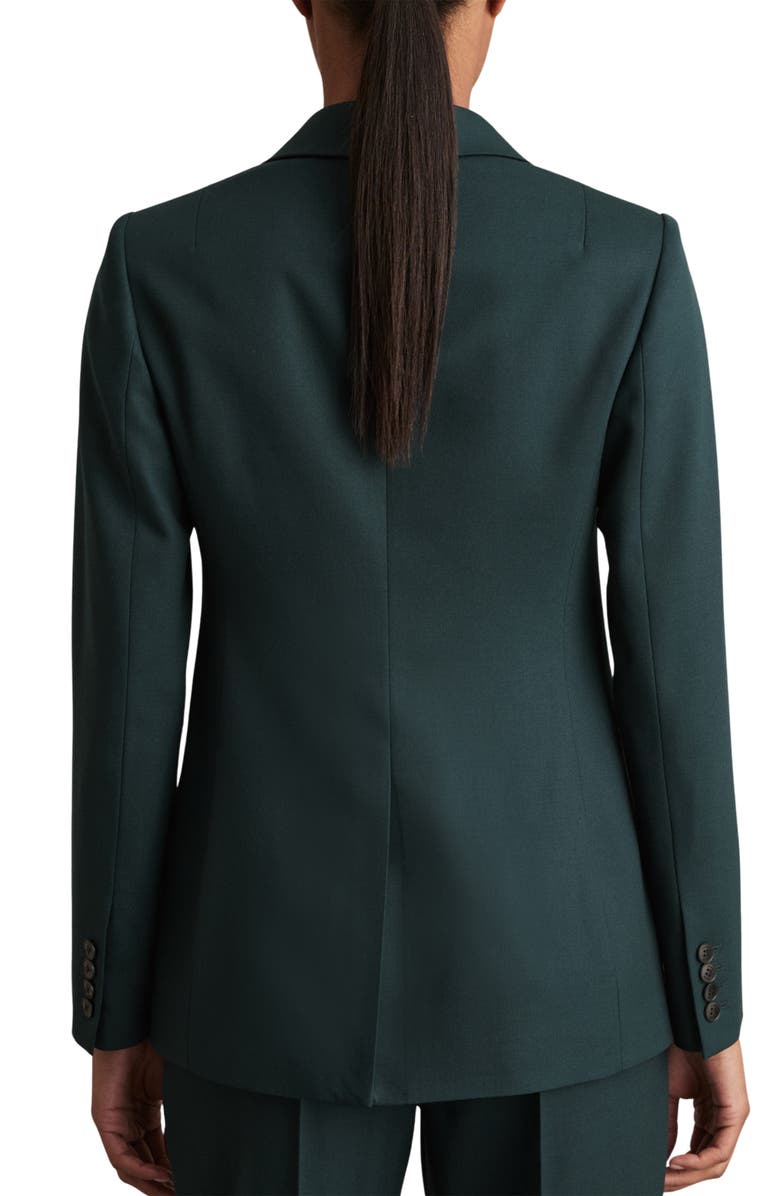 Reiss Jade Wool Blend Jacket, Alternate, color, Green