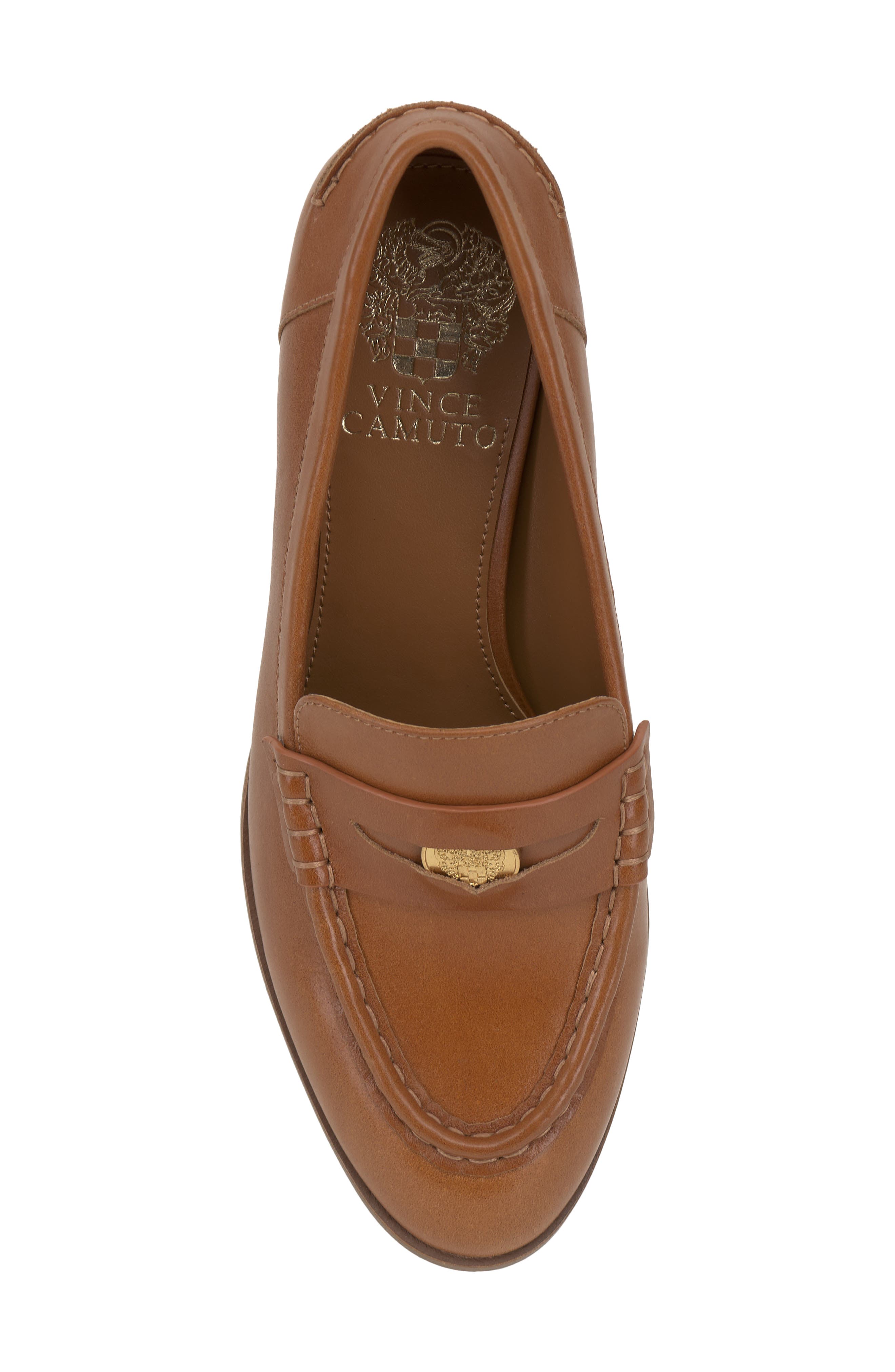 Vince Camuto Carissla Loafer Pump, Alternate, color, Golden Walnut