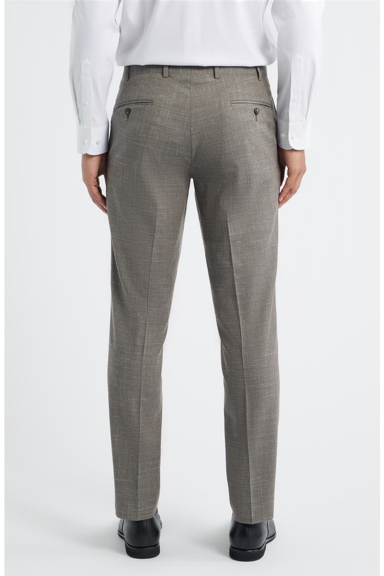 Patrick Tropical Wool, Silk & Linen Blend Pants, Alternate, color, GREIGE