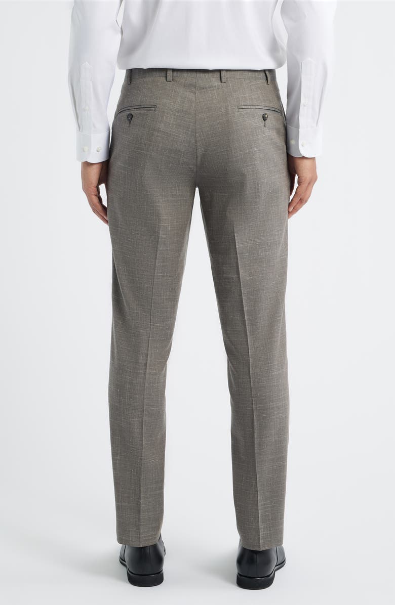 Jack Victor Patrick Tropical Wool, Silk & Linen Blend Pants, Alternate, color, Greige