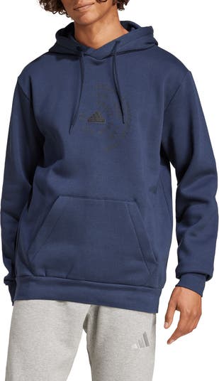 Adidas Brand Love Fleece Hoodie in Legend Ink at Nordstrom Rack Size XX Large