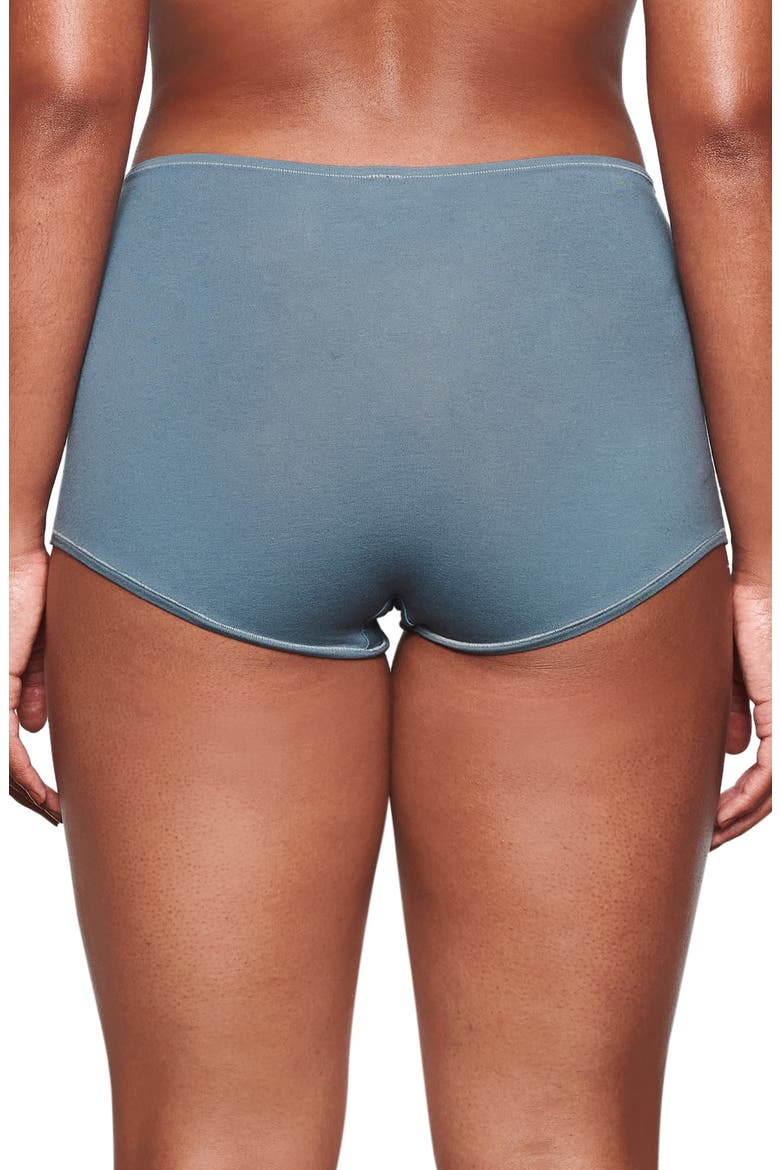 Stretch Cotton Jersey Boyshorts, Alternate, color, KYANITE