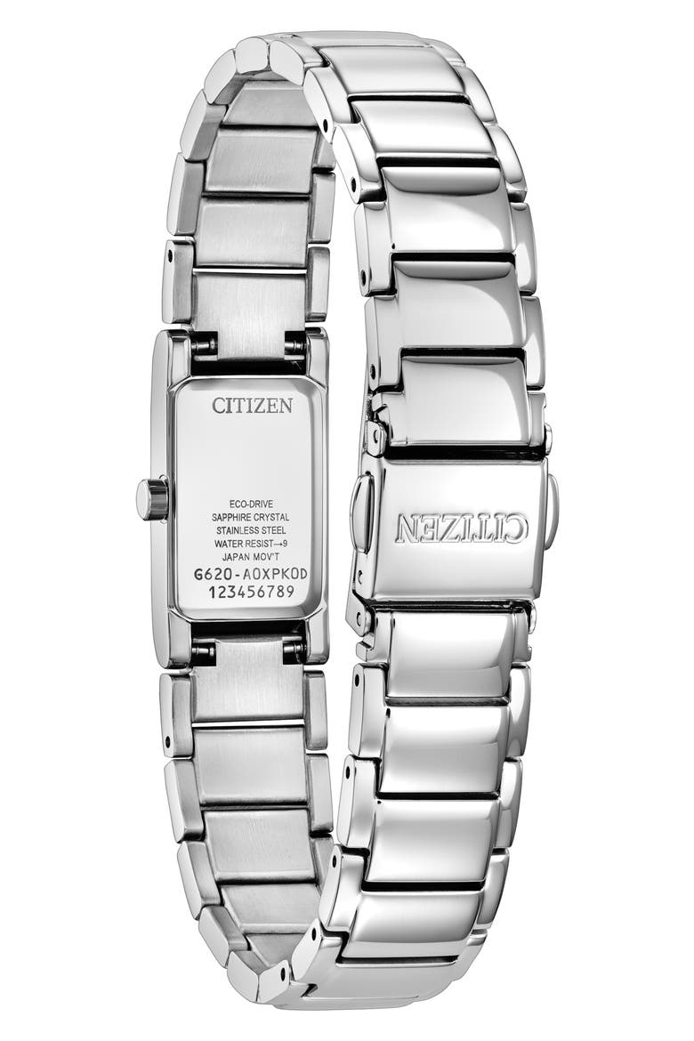 Axiom Diamond Eco-Drive Bracelet Watch, 23mm, Alternate, color, SILVER-TONE