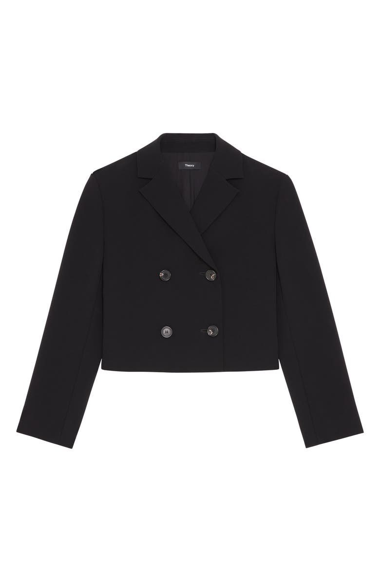 Theory Admiral Double Breasted Crop Blazer, Alternate, color,