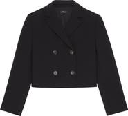 Theory Admiral Double Breasted Crop Blazer